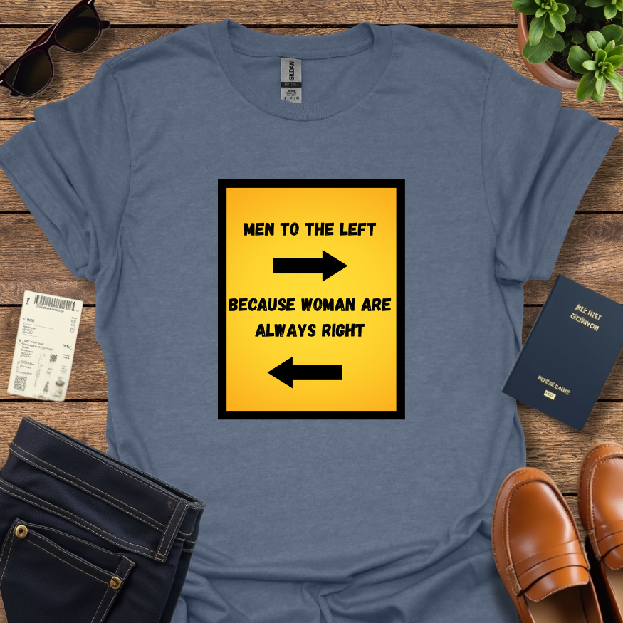 MEN TO THE LEFT